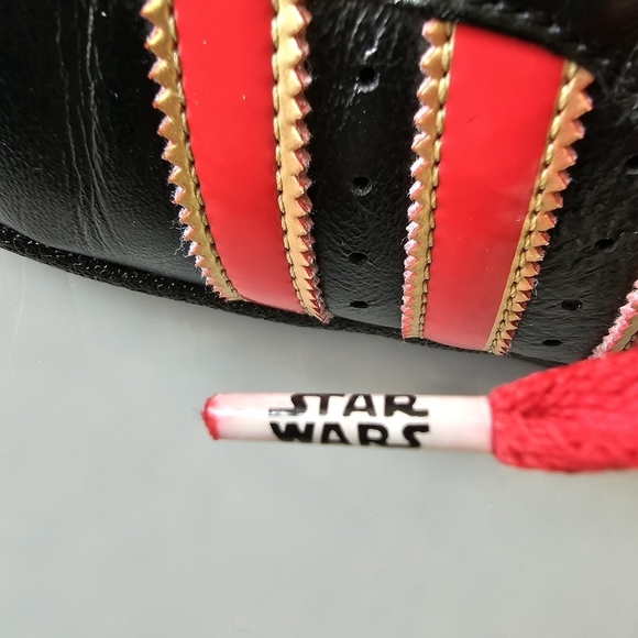 ADIDAS ORIGINALS Star Wars Darth Vader Black Red Ultrastar Superstar Shoes - Picture 5 of 14
